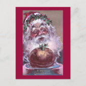 1908 Santa mit Pudding Weihnachten (Vorderseite)