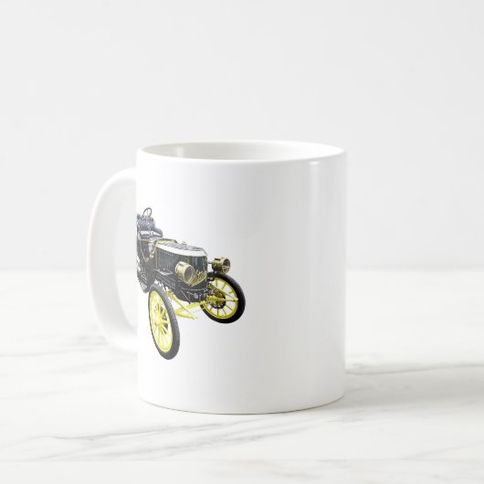 1908 Stanley Steamer Motor Car Kaffeetasse (Vorderseite Links)