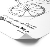 1908 Vintage Fahrradrahmen - Kunstdrucken Poster (Ecke)