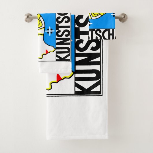 1908 Wiener Jugendstil-Messe Maiden Badhandtuch Set (Insitu)