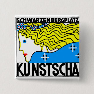 1908 Wiener Jugendstil-Messe Maiden Button