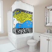 1908 Wiener Jugendstil-Messe Maiden Duschvorhang (Beispiel)