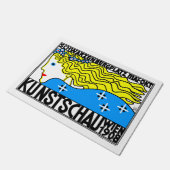 1908 Wiener Jugendstil-Messe Maiden Fußmatte (Schrägansicht)