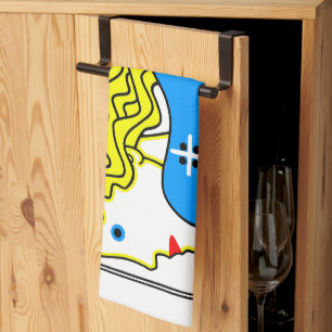 1908 Wiener Jugendstil-Messe Maiden Geschirrtuch