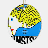 1908 Wiener Jugendstil-Messe Maiden Keramik Ornament (Links)