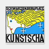 1908 Wiener Jugendstil-Messe Maiden Magnet (Vorne)