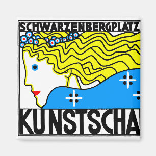 1908 Wiener Jugendstil-Messe Maiden Magnet