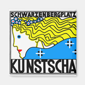 1908 Wiener Jugendstil-Messe Maiden Magnet