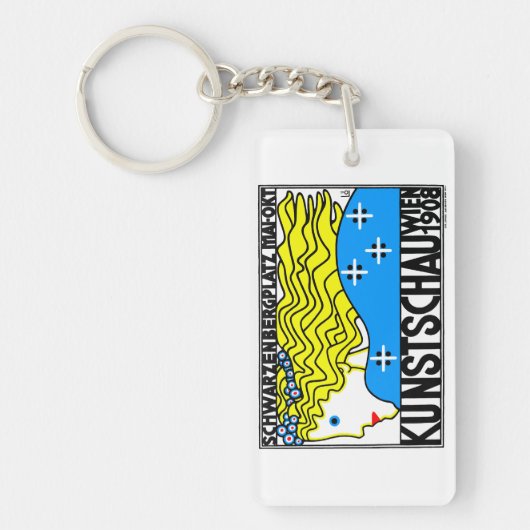 1908 Wiener Jugendstil-Messe Maiden Schlüsselanhänger (Vorderseite)