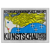 1908 Wiener Jugendstil-Messe Maiden Schneidebrett (Vorderseite)