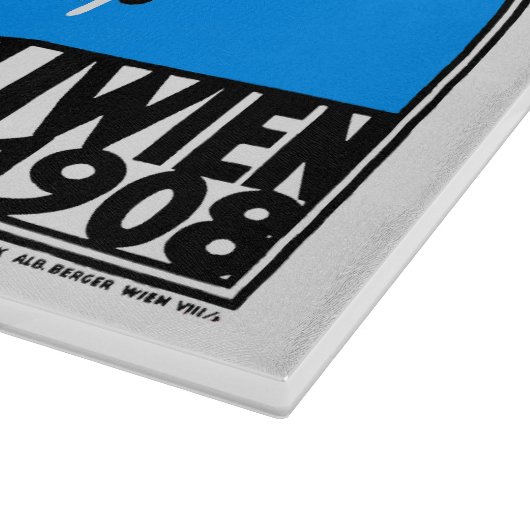 1908 Wiener Jugendstil-Messe Maiden Schneidebrett (Ecke)