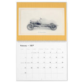 1909 Automobile - Vintage klassische antike Auto Kalender (Feb 2027)