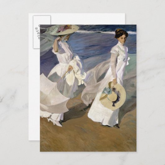 1909 entlang der Küste Postkarte (Vorne/Hinten)