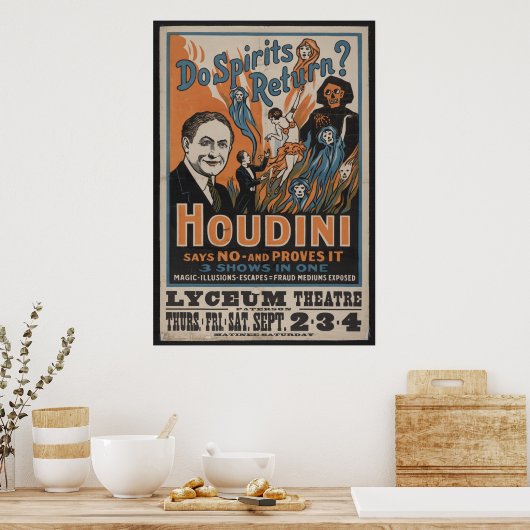 1909 Houdini Poster (Küche)