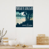 1909 Mondlicht in Jungleland Notenblatt Poster (Küche)