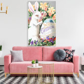 1909 "PICTURE POSTCARD" RABBIT SERIES LEINWAND WRA (Insitu (Wohnzimmer))