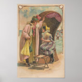 1909 Postkarte. Ferien am Strand. Swimwear Style Poster (Vorne)