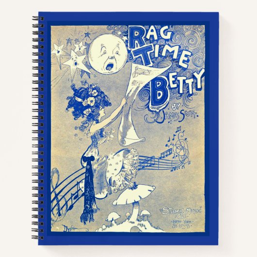 1909 Ragtime Betty Notenkunst Notizblock (Vorderseite)