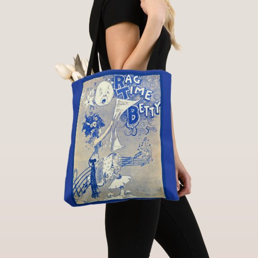 1909 Ragtime Betty Notenkunstdruck Tasche (Von Nahem)
