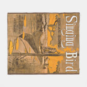 1909 Singing Bird Notendruck Fleecedecke (Vorderseite (Horizontal))