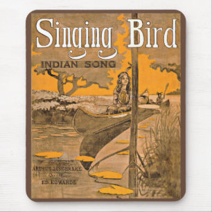 1909 Singing Bird Notendruck Mousepad