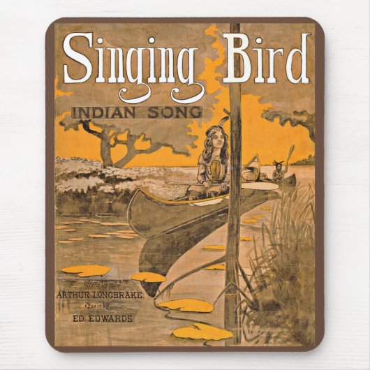 1909 Singing Bird Notendruck Mousepad (Vorne)