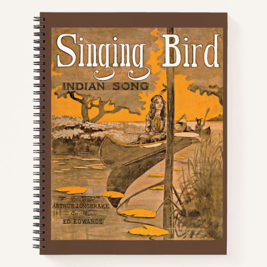 1909 Singing Bird Notendruck Notizblock (Vorderseite)