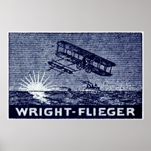 1909 Wright Brothers Aircraft Poster
