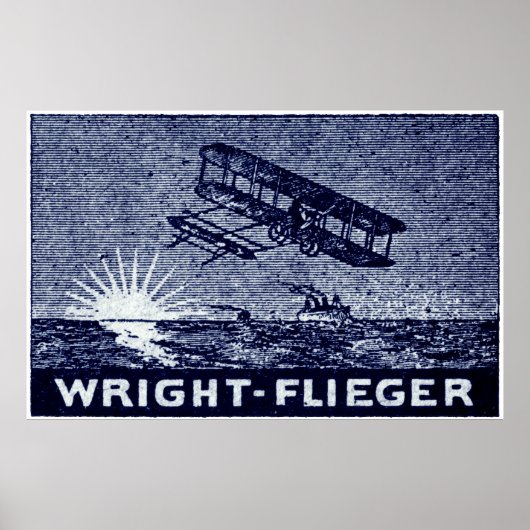1909 Wright Brothers Aircraft Poster (Vorne)