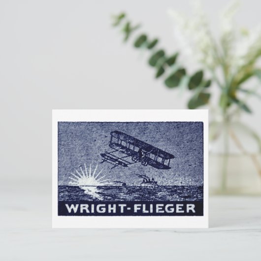 1909 Wright Brothers Aircraft Postkarte (Stehend Vorderseite)