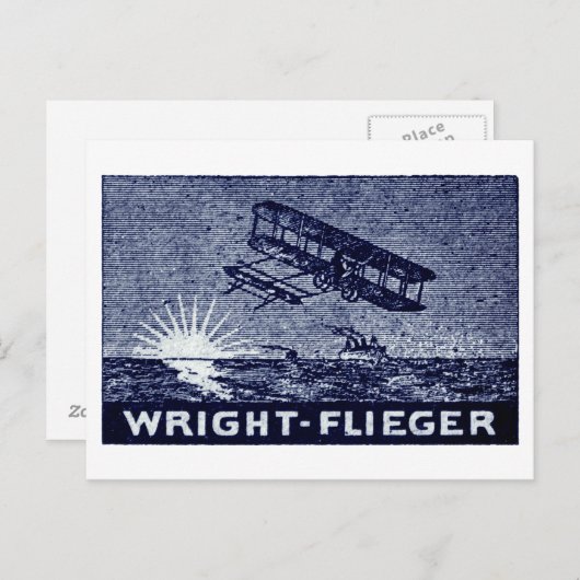1909 Wright Brothers Aircraft Postkarte (Vorne/Hinten)