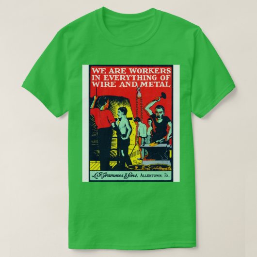 1910 Allentown Pennsylvania T-Shirt (Design vorne)