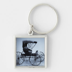 1910 Auto Sitz Buggy Cyan Ton Schlüsselanhänger