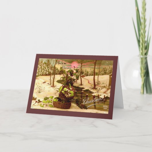 1910 Bonne Anee FRENCH Neujahrsgrüße Feiertagskarte (Vorderseite)