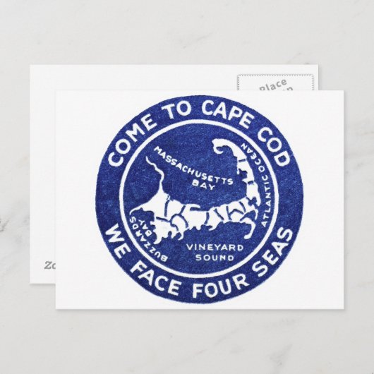 1910 Cape Cod Postkarte (Vorne/Hinten)