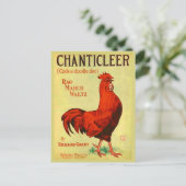 1910 Chanticle Notendruck Postkarte (Stehend Vorderseite)