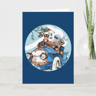 1910 Cole 30 Flyer Feiertagskarte