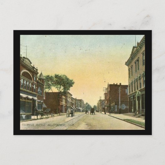 1910 Columbus Avenue, Bellefontaine, Ohio Postkarte (Vorderseite)
