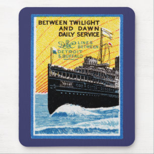1910 Detroit to Buffalo Steamship Mousepad