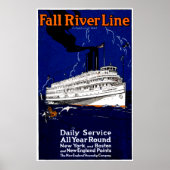 1910 Fall River Steamship Line Poster (Vorne)