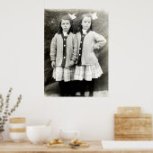 1910 Girlfriends mit passenden Outfits Poster (Küche)