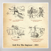 1910 Golf für den Anfänger Print Poster (Vorne)