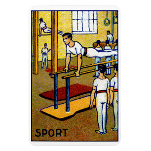 1910 Herrengymnastik Magnet