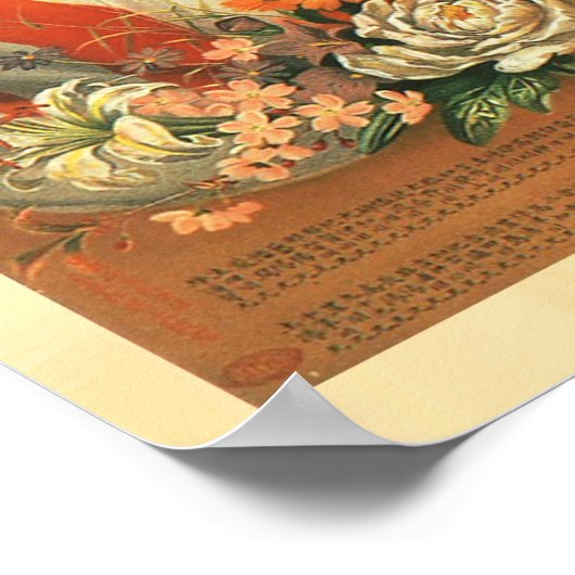 1910 Japanisches Vintage Poster (Ecke)