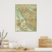 1910 Karte der Grand Trunk Pacific Railway Poster (Küche)