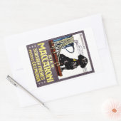 1910 Maccaroni-Poster Rechteckiger Aufkleber (Umschlag)