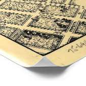 1910 Maplewood, NJ Birds Eye Panoramablick Karte Poster (Ecke)