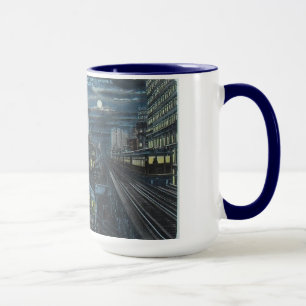 1910 New York City by Night Tasse