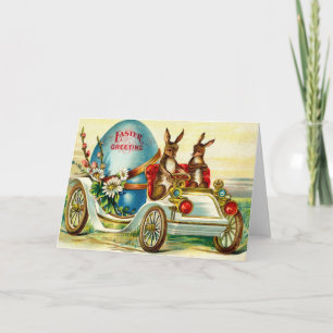 1910 Osterkaninchen Gruß! Feiertagskarte