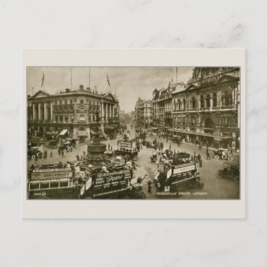 1910 Piccadilly Circus Postkarte (Vorderseite)